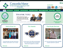 Tablet Screenshot of concordiamanor.com